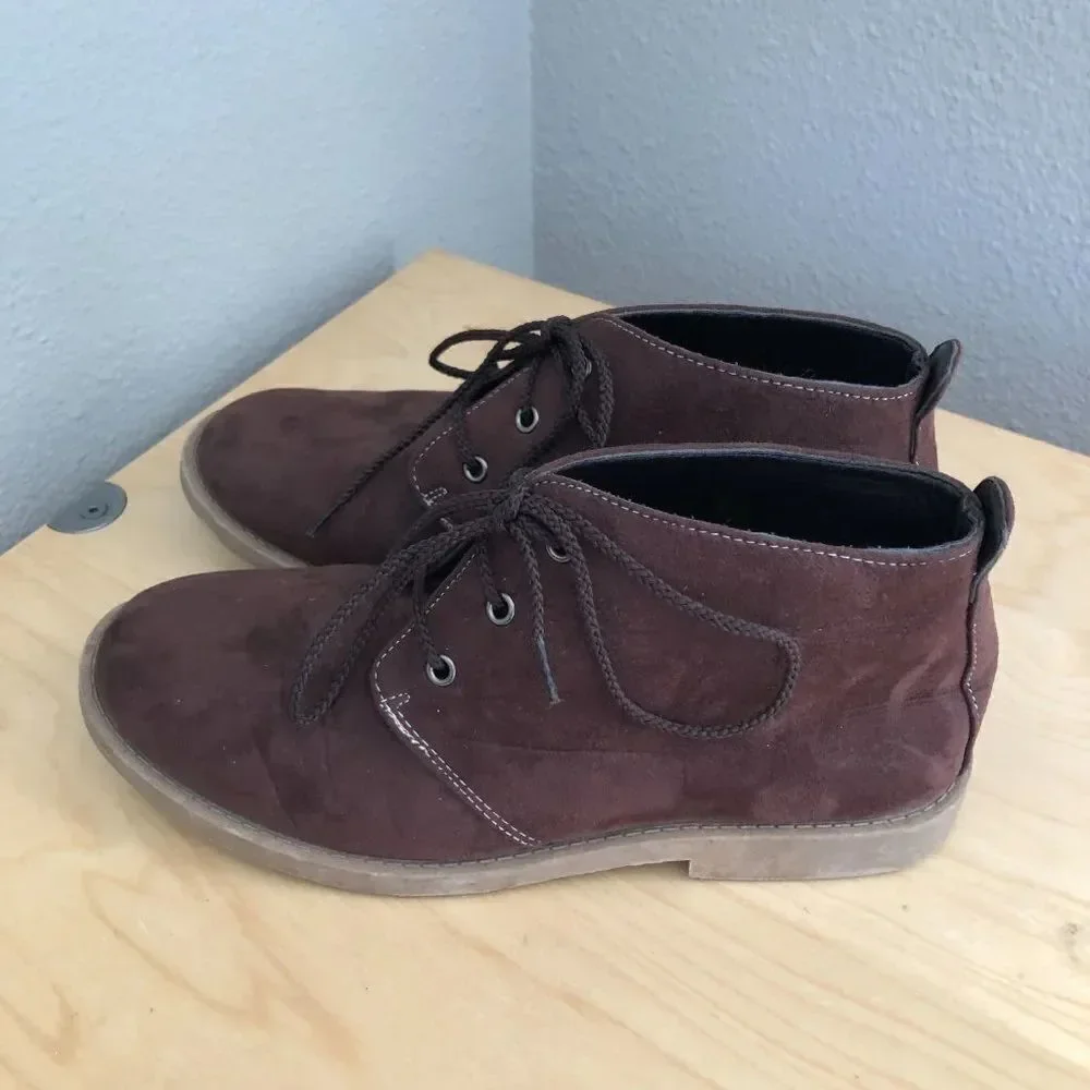 JOSEPH ALLEN Desert Chukka Boots Boy's size 4 Brown Tan Comfort
